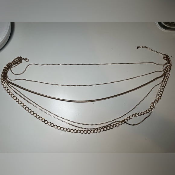 6 Strand Gold Necklace - Picture 4 of 4